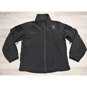 Rothco Mens Special OPS Tactical Soft Shell Jacket Sz Medium Nine Line Black